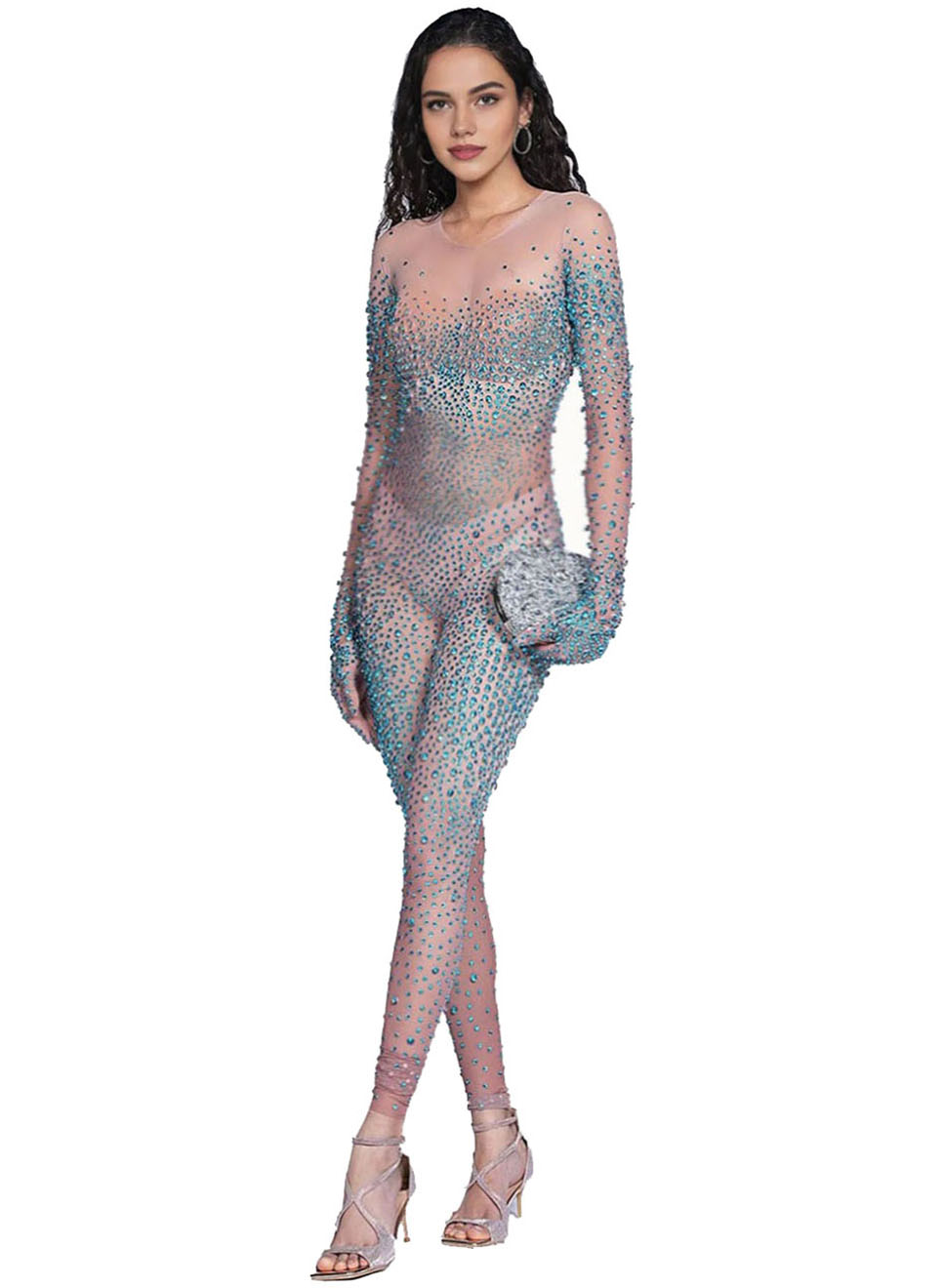 Blue Diamond Transparent Dress supplier