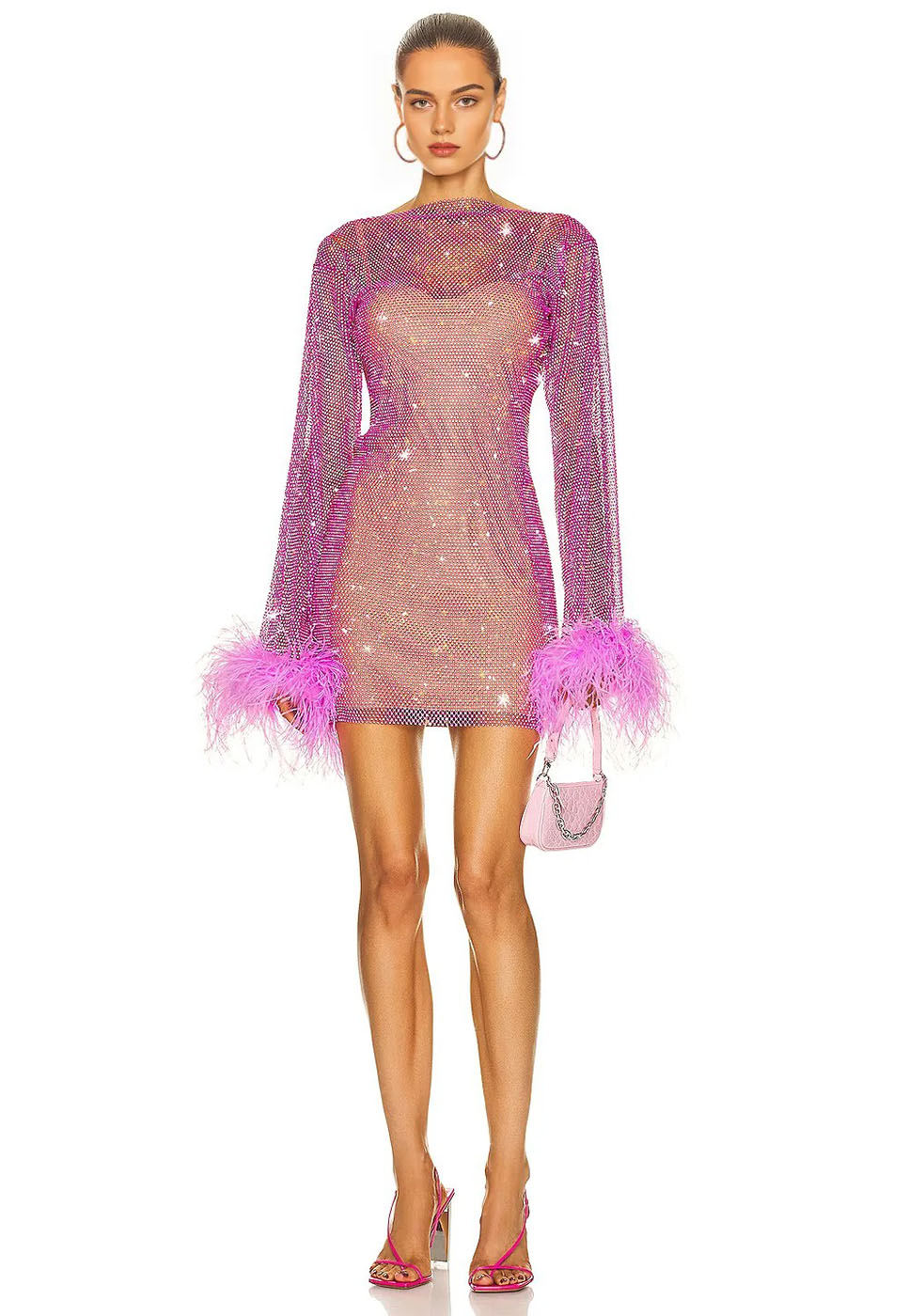Hollow mesh diamond skirt supplier